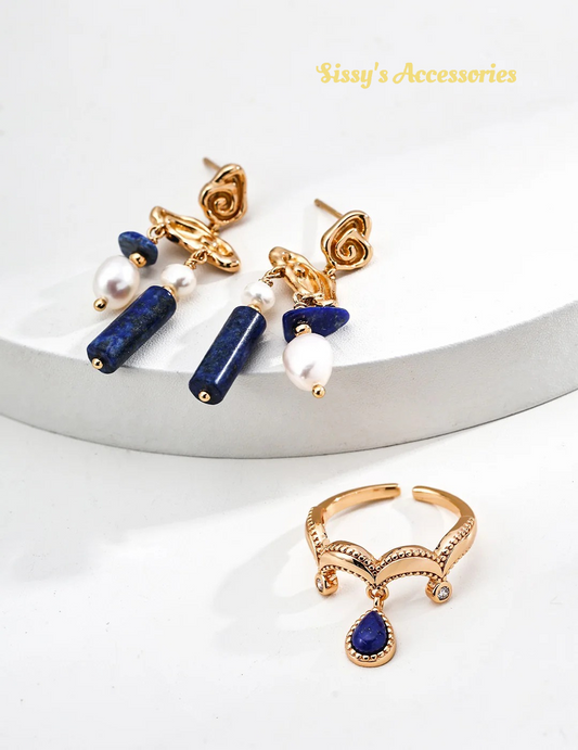 Lapis Lazuli Jewelry Set