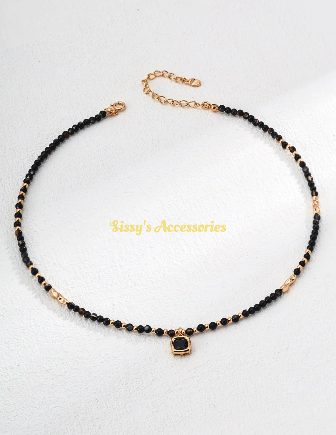 Black Onyx Necklace and Earrings
