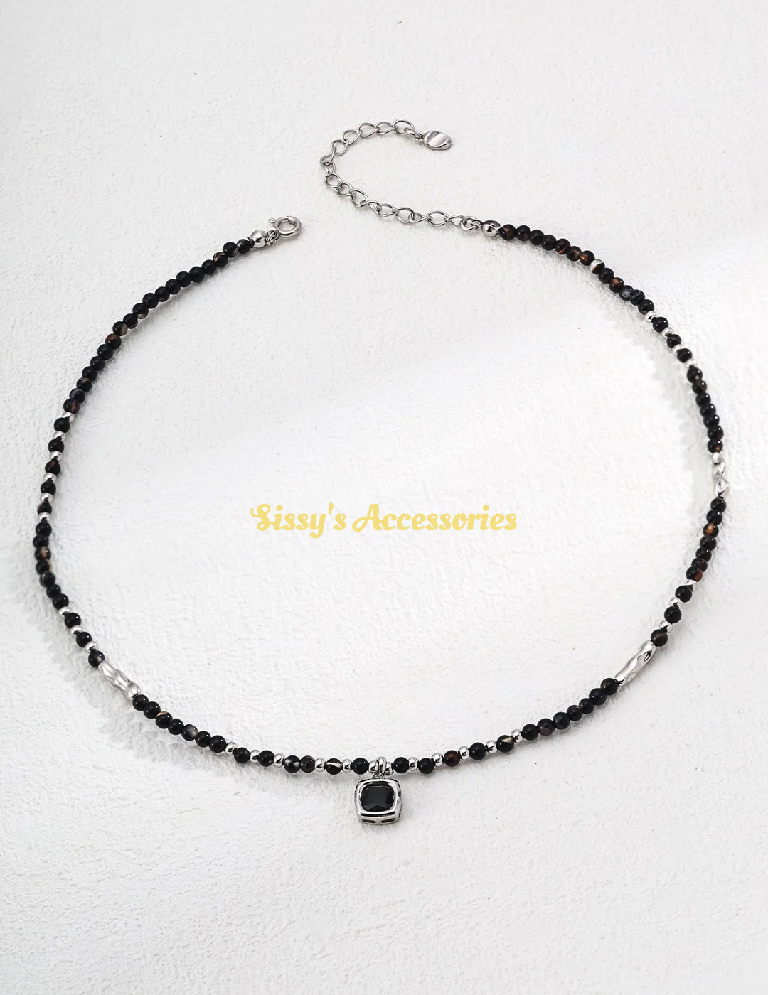 Black Onyx Necklace and Earrings