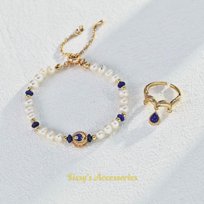 Lapis Lazuli Jewelry Set