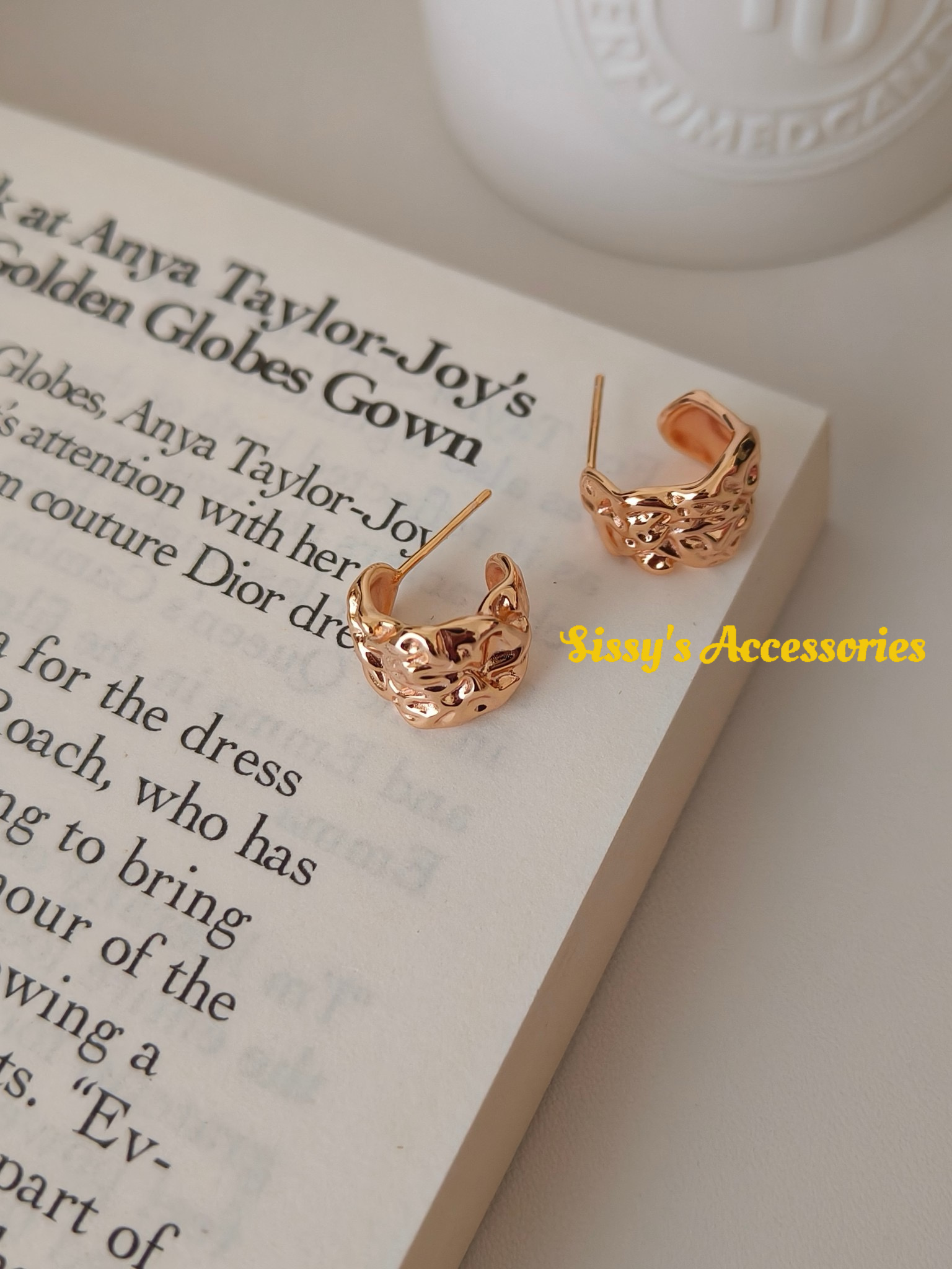 Sterling Silver and 18K Gold Earrings