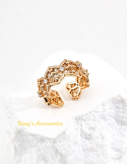 Zircon Ring and Earrings