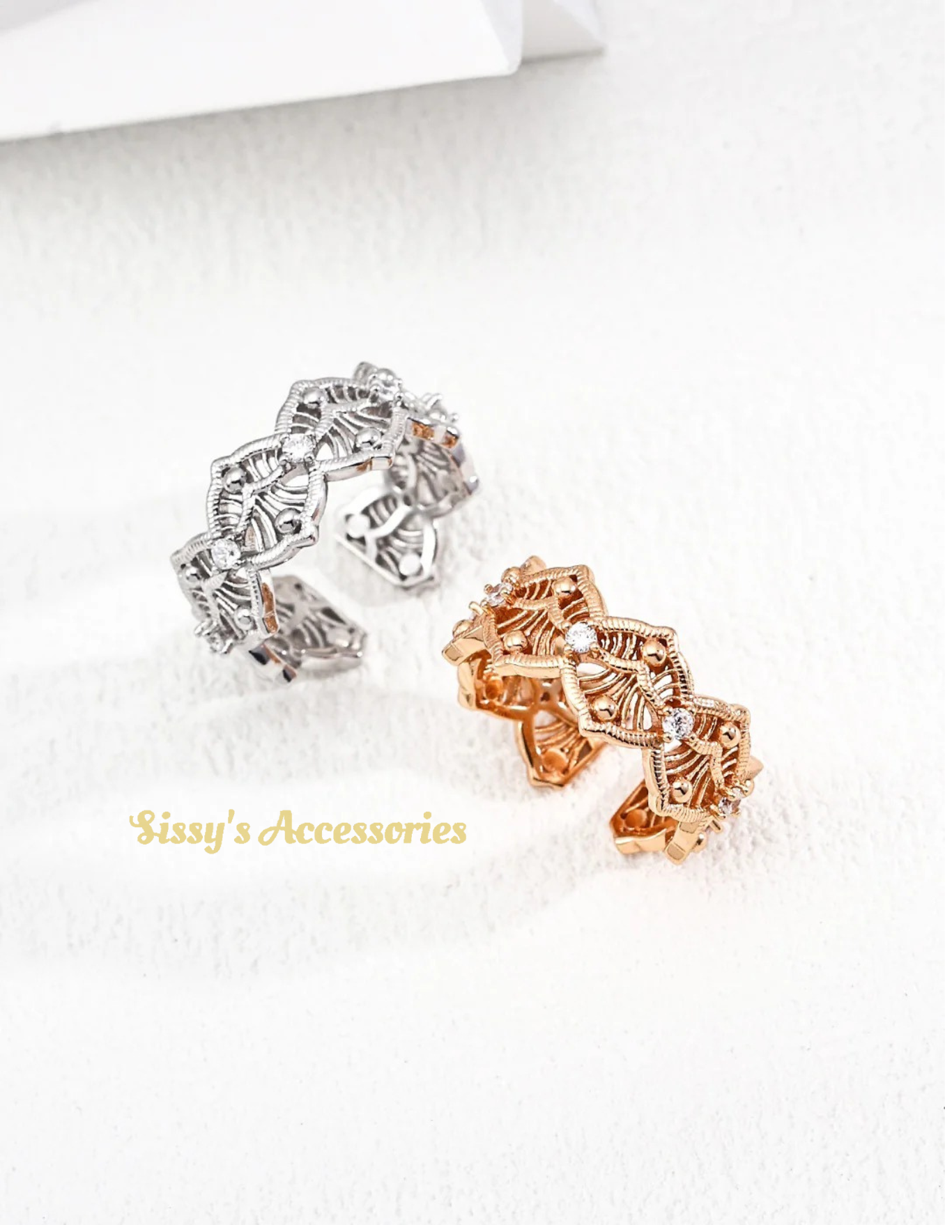 Zircon Ring and Earrings